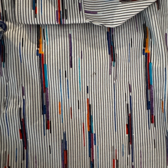 Robert Graham Shipping Lines Cotton Blend Classic Fit Button Down Shirt NWT MED - Picture 4 of 10